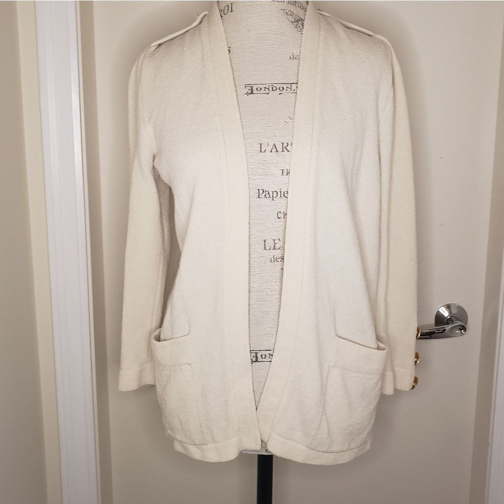 St John 70s Knit Cardigan Sweater Coat